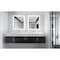Castello Usa Nile 84-inch Black Vanity Set with White Top and Chrome Handles CB-MC-84BLK-CHR-2053-WH - alternate 5